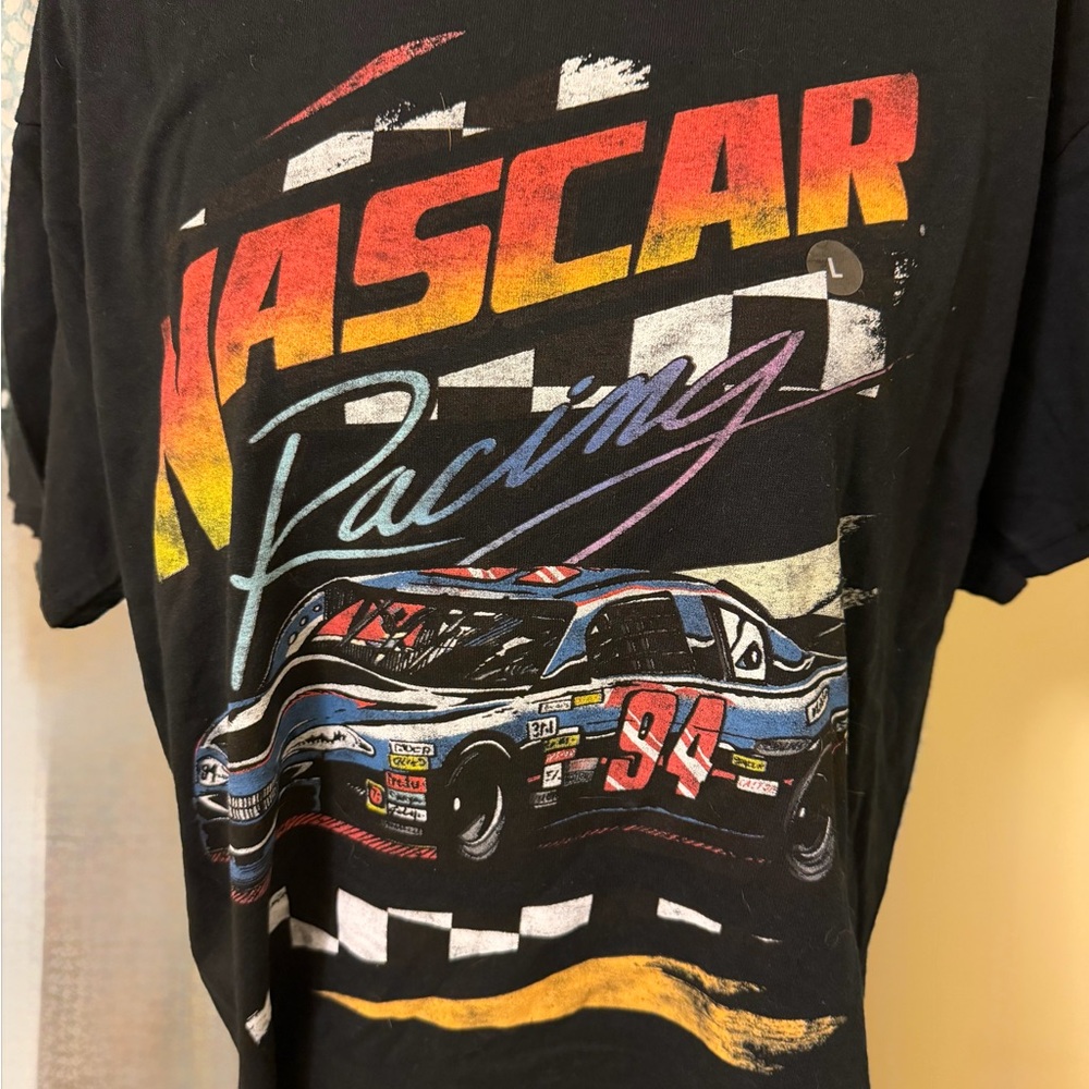 Nascar Black Cotton Tee